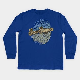 Snow Strippers Fingerprint Kids Long Sleeve T-Shirt